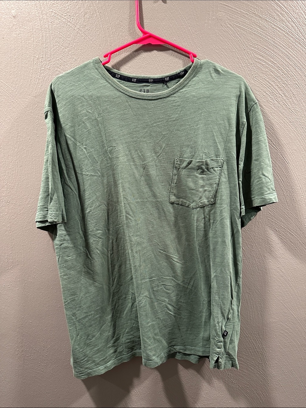 GAP Women’s Cotton Teal Pocket Crew Tee